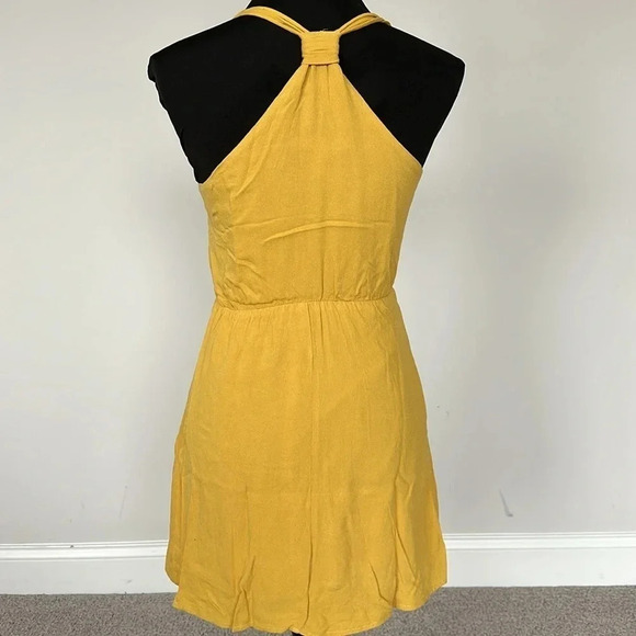 Forever 21 Golden Yellow Dress Sz XS - Picture 4 of 7